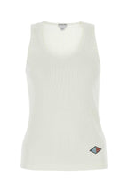 Bottega Veneta Women White Stretch Cotton Tank Top