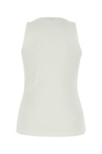 Bottega Veneta Women White Stretch Cotton Tank Top