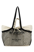 Balenciaga Women Two-Tone Canvas And Mesh Medium 24/7 Shopping Bag