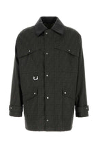 Fendi Men Embroidered Canvas Coat