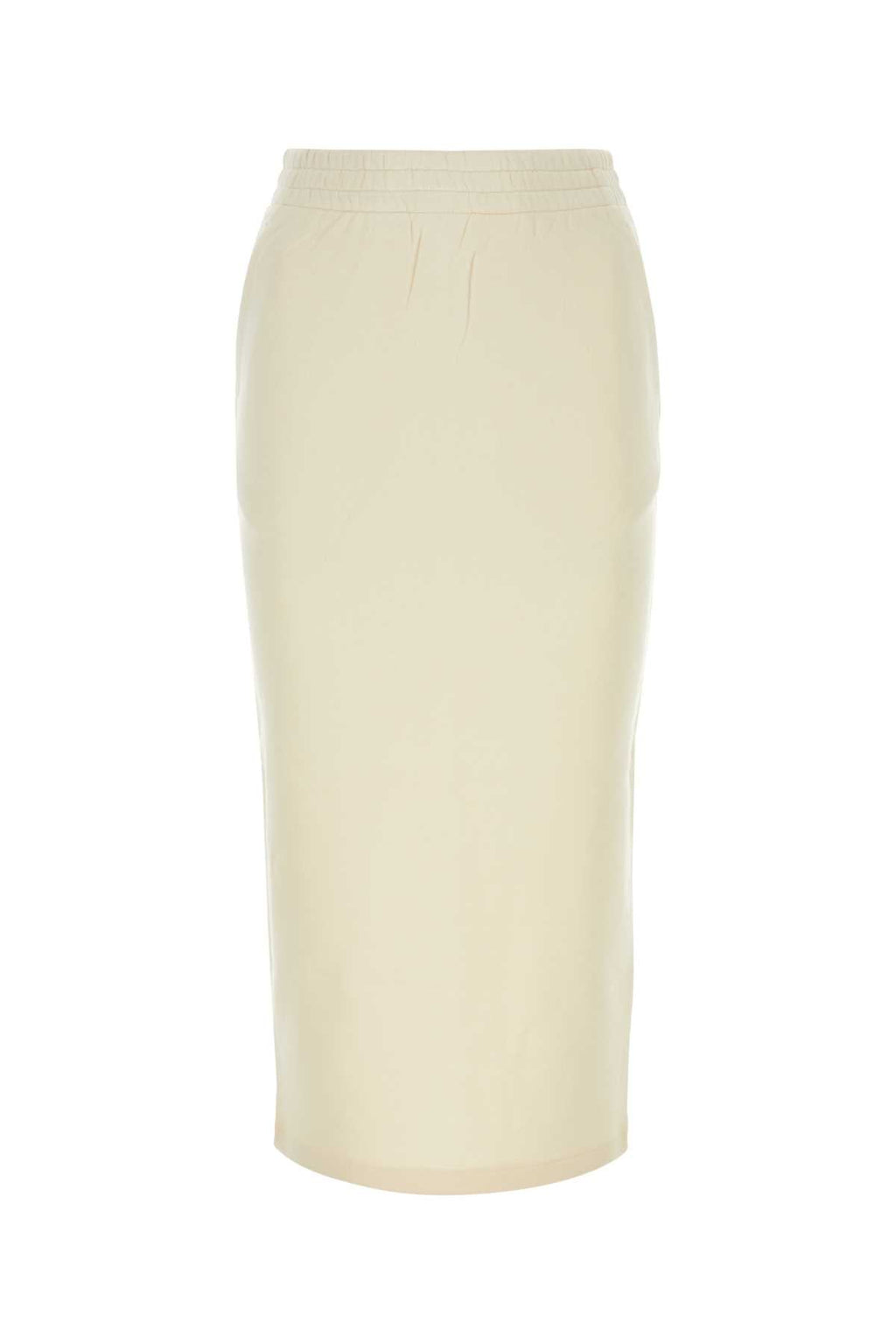 Prada Women Cream Cotton Skirt
