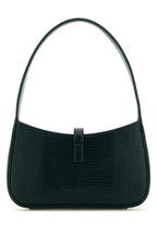 Saint Laurent Women Bottle Green Leather Mini Le 5 Ã  7 Handbag