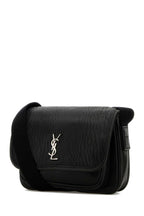 Saint Laurent Men Black Leather Small Messenger Crossbody Bag