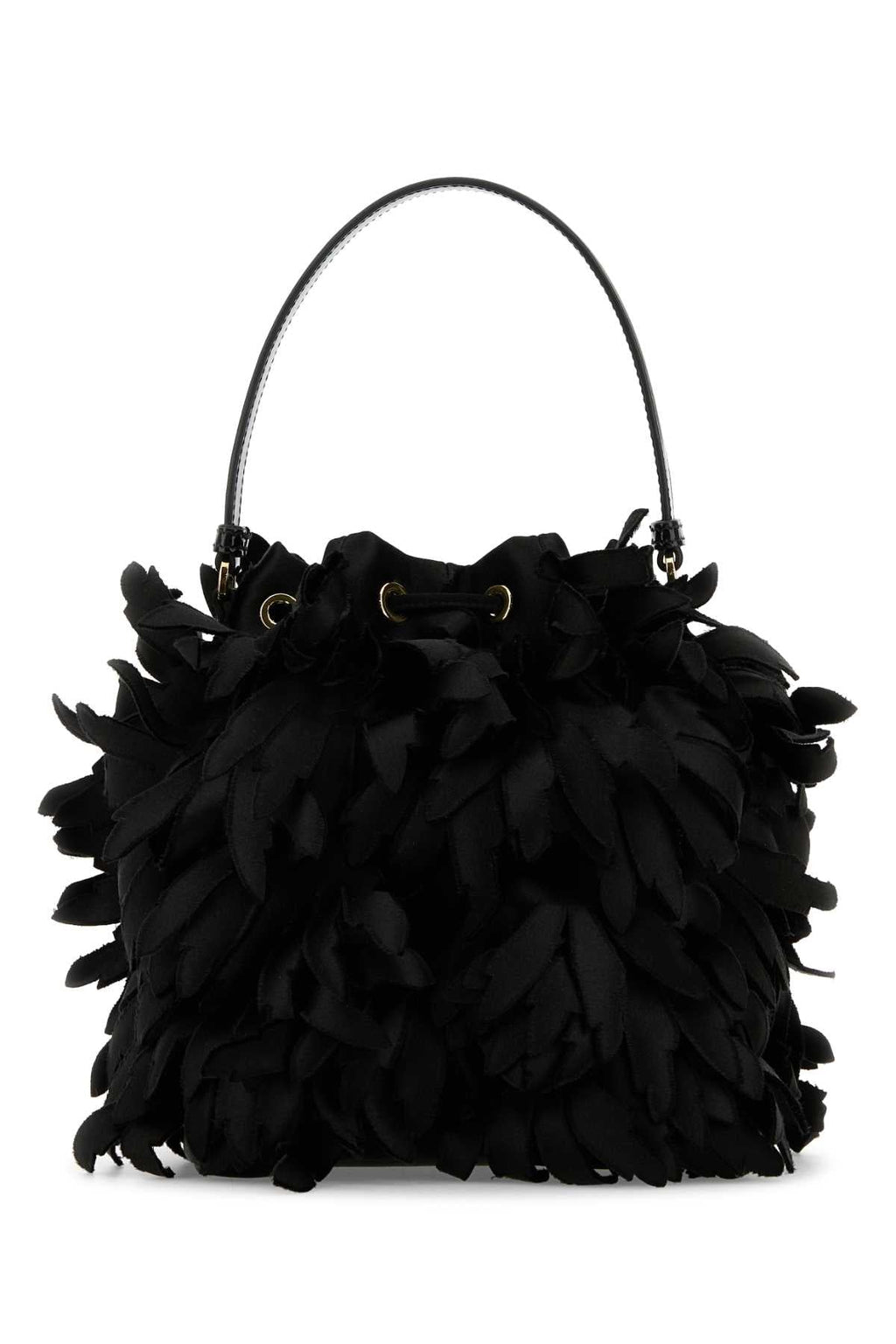 Prada Women Embellished Satin Mini Bucket Bag
