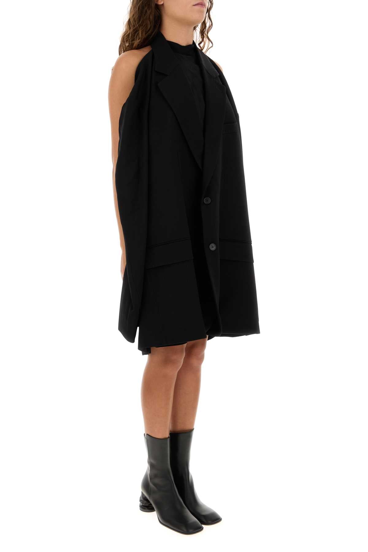 Balenciaga Women Black Viscose Blend Blazer Dress