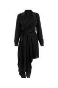 Balenciaga Women Black Satin Dress