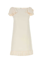 Valentino Garavani Women Ivory Wool Blend Dress