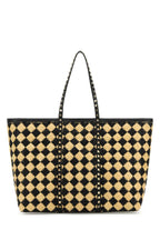 Valentino Garavani Women Embroidered Raffia Rockstud Shopping Bag
