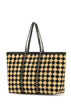 Valentino Garavani Women Embroidered Raffia Rockstud Shopping Bag