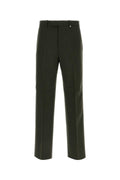 Burberry Men Bottle Green Wool Pant