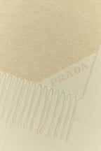Prada Women Sand Silk Blend Scarf