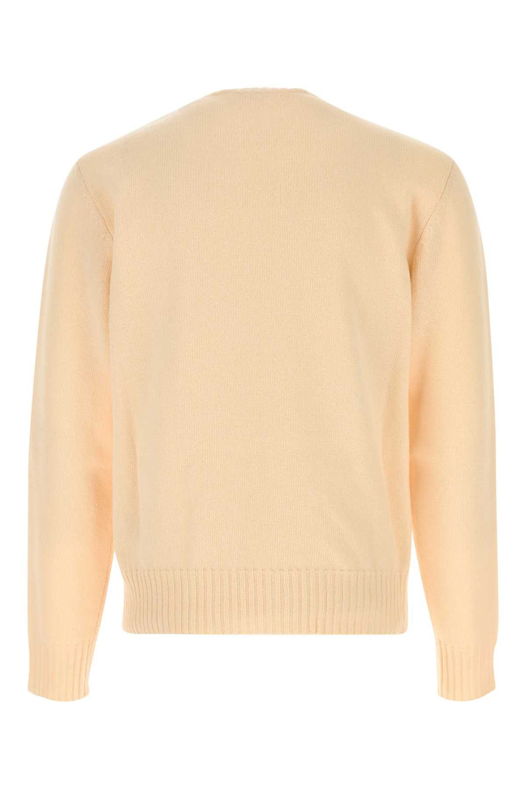 Valentino Garavani Men Cream Wool Sweater