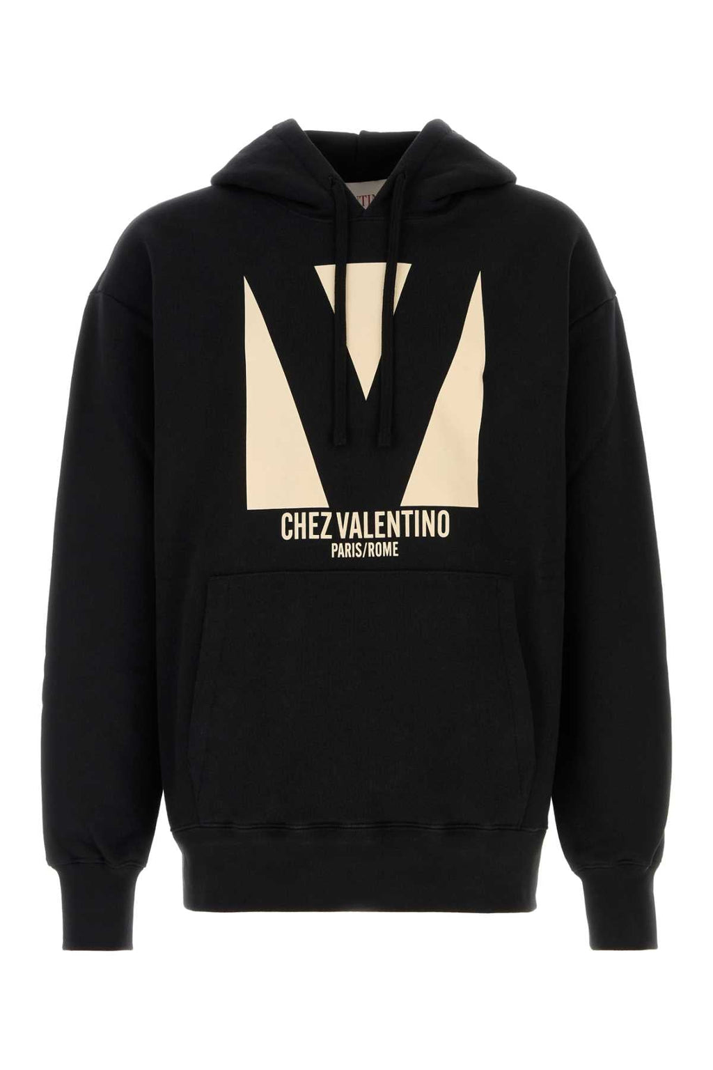 Valentino Garavani Men Black Cotton Sweatshirt
