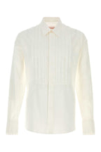 Valentino Garavani Men White Cotton Shirt
