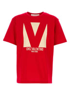 Valentino Garavani Men Red Cotton T-Shirt