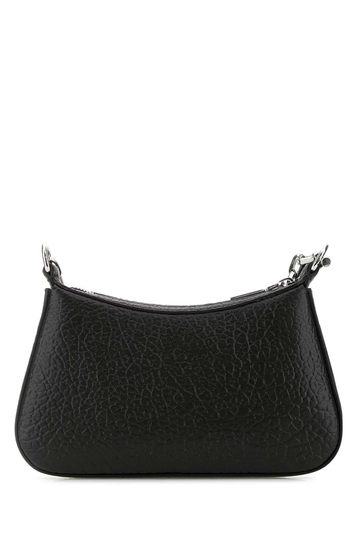 Alexander Mcqueen Women Black Leather Mini T-Bar Handbag