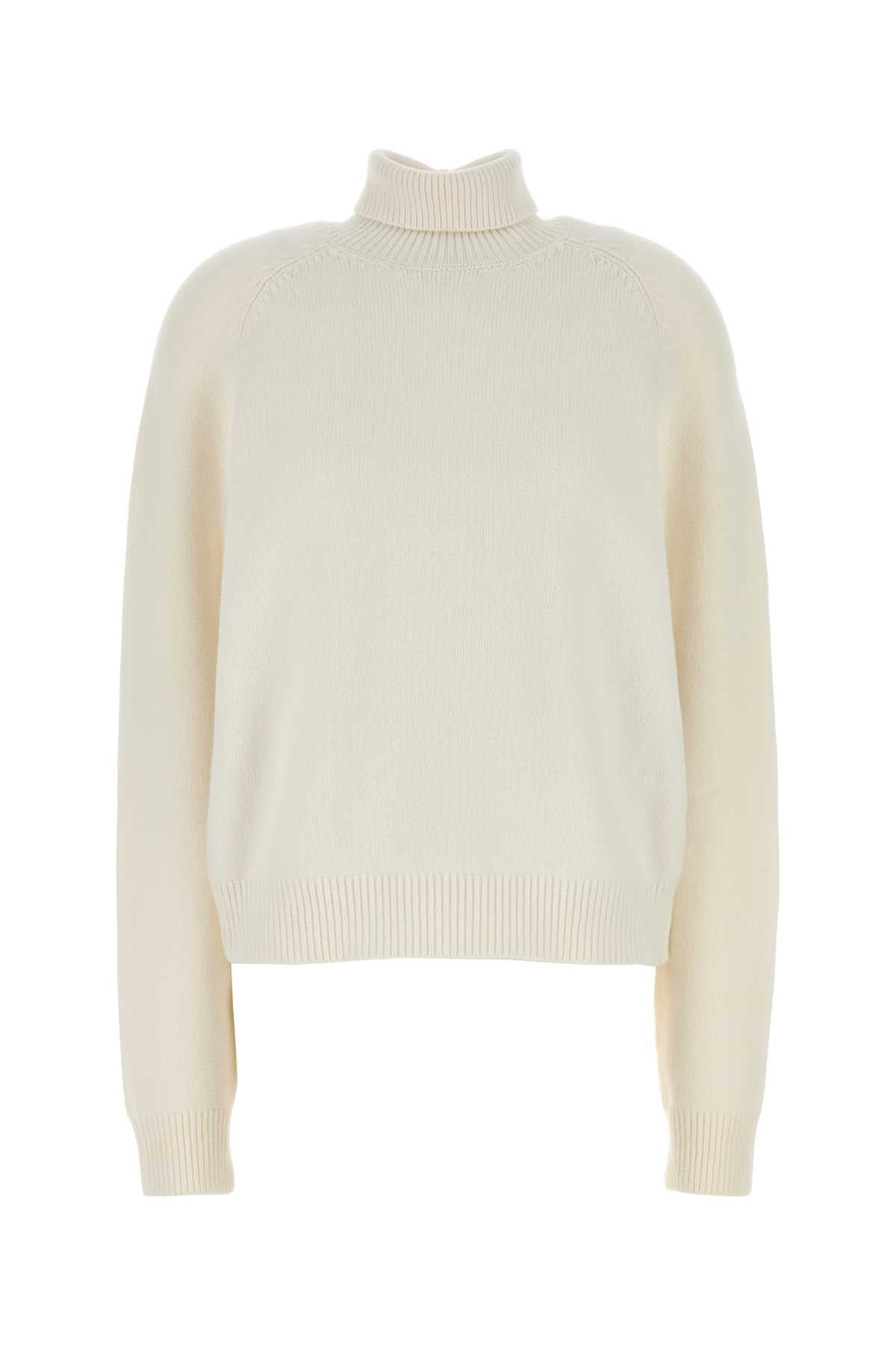 Fendi Women White Cashmere Blend Sweater