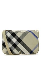 Burberry Women Embroidered Canvas Snip Crossbody Bag