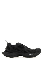 Balenciaga Men Black Mesh And Rubber Circuit Sneakers