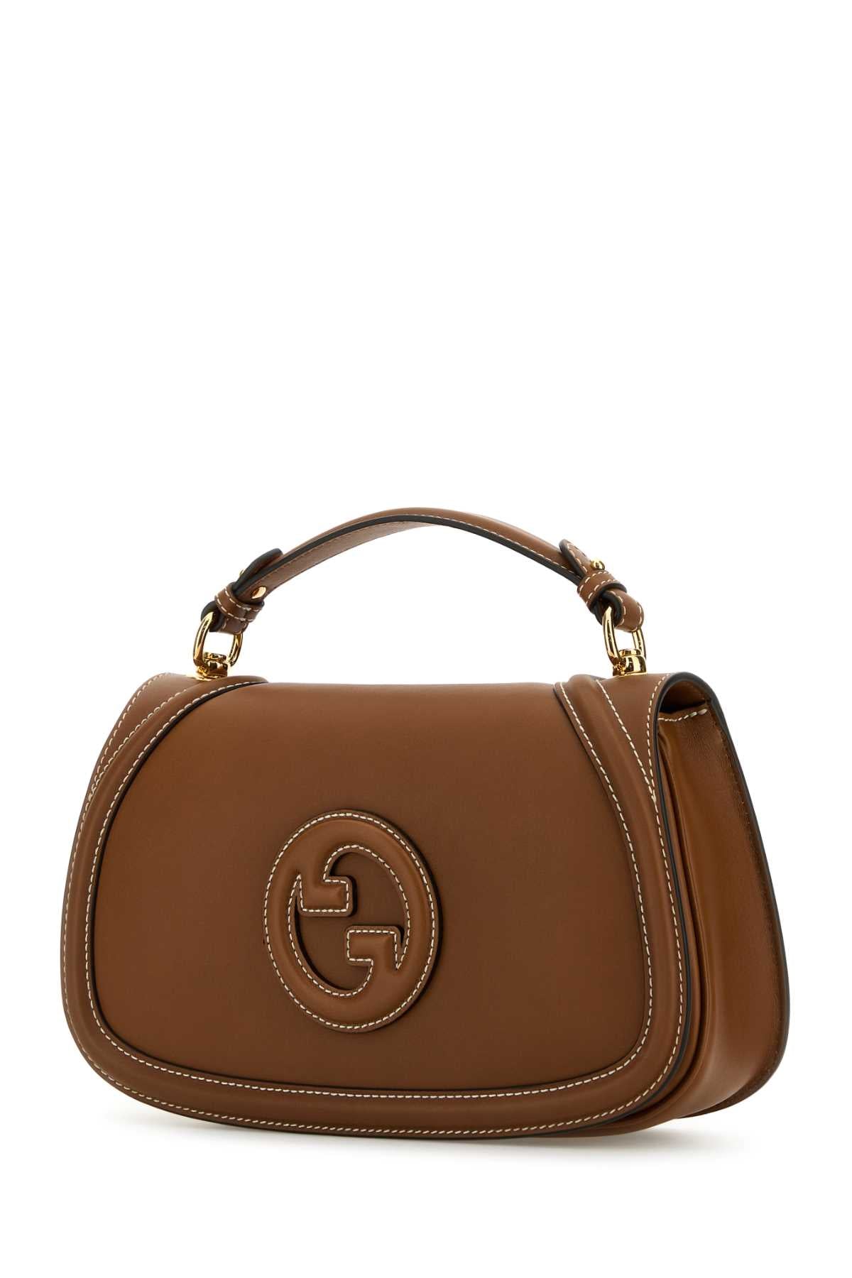 Gucci Women Caramel Leather Gucci Blondie Handbag