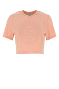 Fendi Women Pink Cotton T-Shirt
