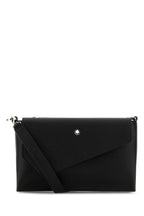 Montblanc Men Black Leather Crossbody Bag