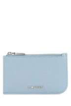 Alexander Mcqueen Men Light Blue Leather Card Holder