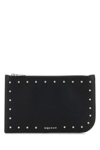Alexander Mcqueen Men Black Leather Pouch