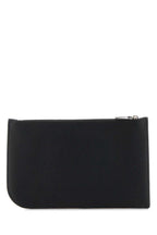 Alexander Mcqueen Men Black Leather Pouch