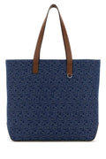 Fendi Men Embroidered Denim Shopping Bag