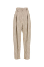 Bottega Veneta Women Melange Beige Viscosa Blend Pant