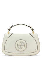 Gucci Women Ivory Leather Gucci Blondie Handbag
