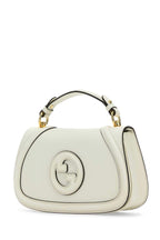 Gucci Women Ivory Leather Gucci Blondie Handbag