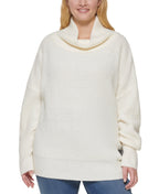 Calvin Klein Jeans Trendy Plus Size Oversized Turtleneck Sweater