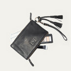 TWO ZIPPER POUCH