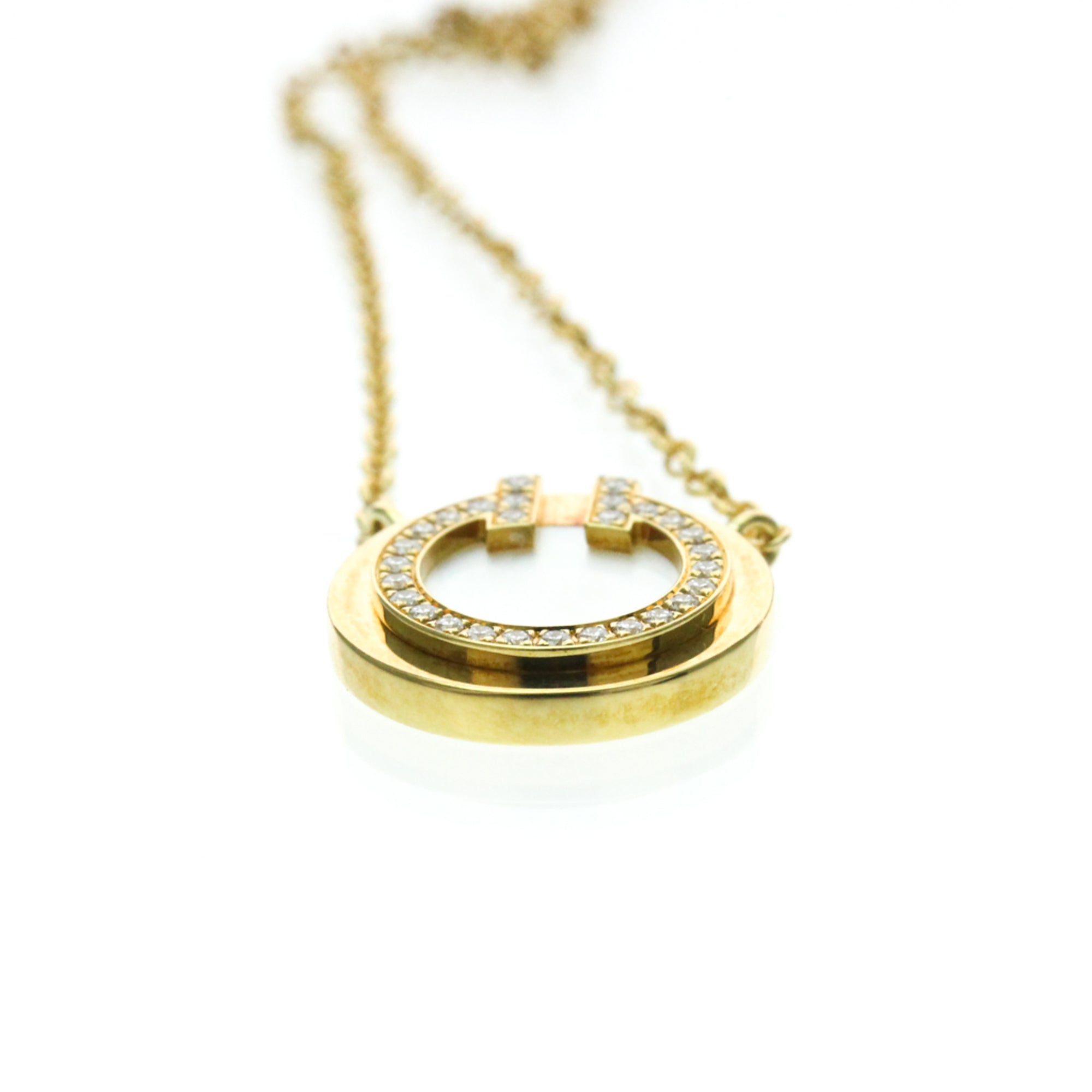 Tiffany T Two Circle · 18K Yellow Gold · Diamond