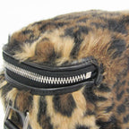 Celine Fluffy Box · Leopard Faux Fur
