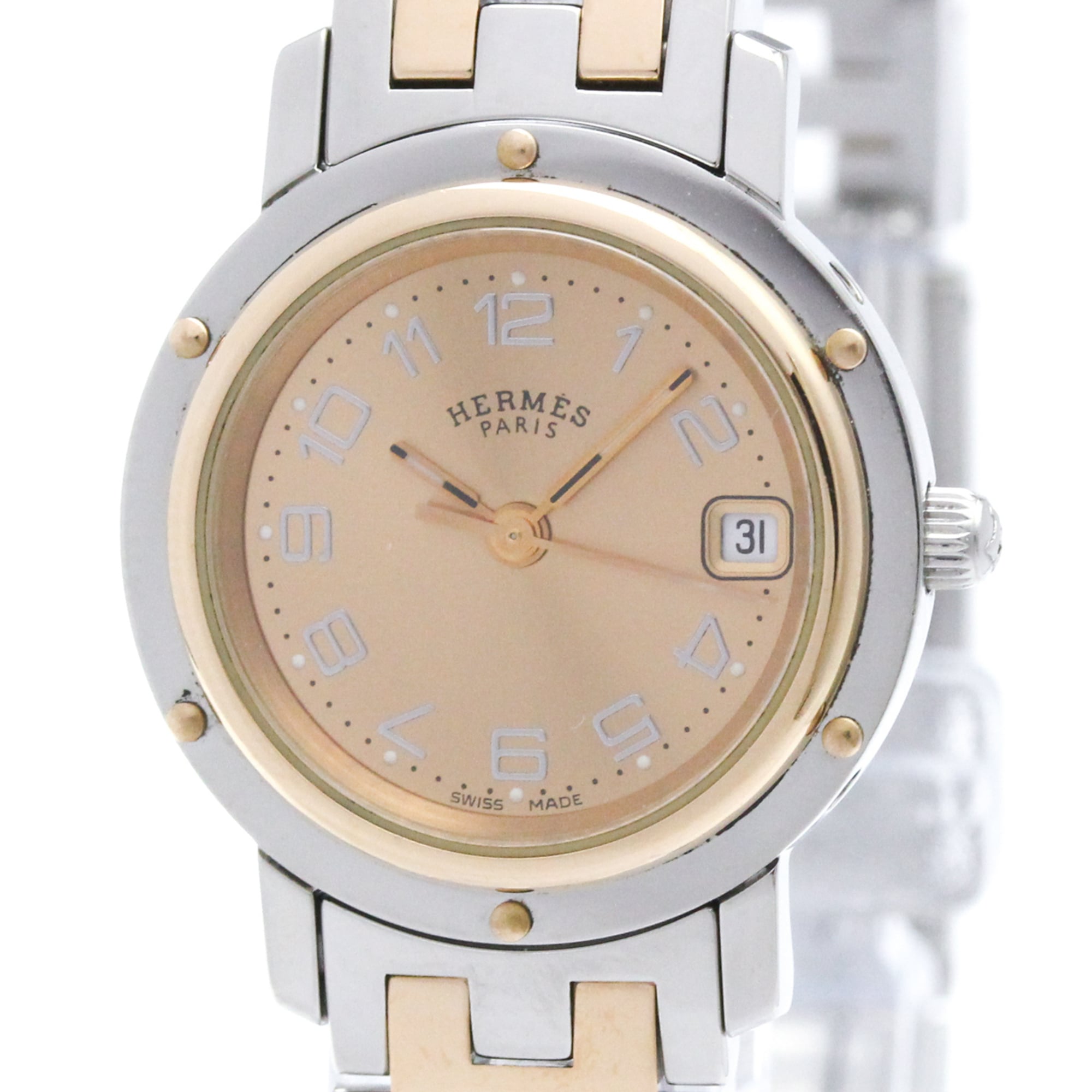 Hermès Clipper · Rose Gold Plated Steel