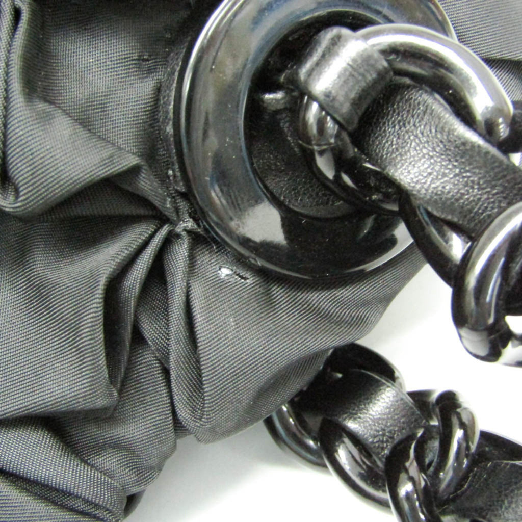 Prada Ruffled Chain · Nylon Tote
