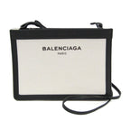 Balenciaga Navy Pochette · Canvas & Leather