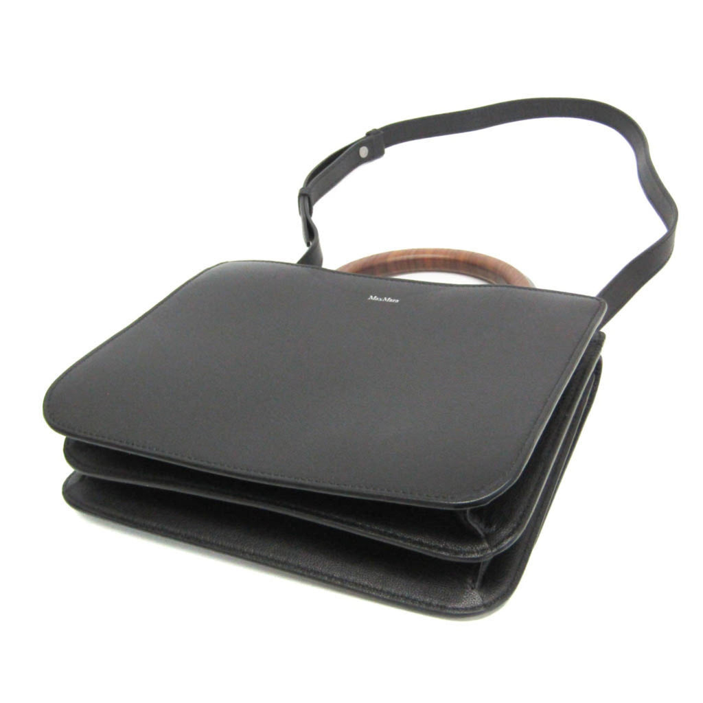 Max Mara Wooden Handle Flap Bag