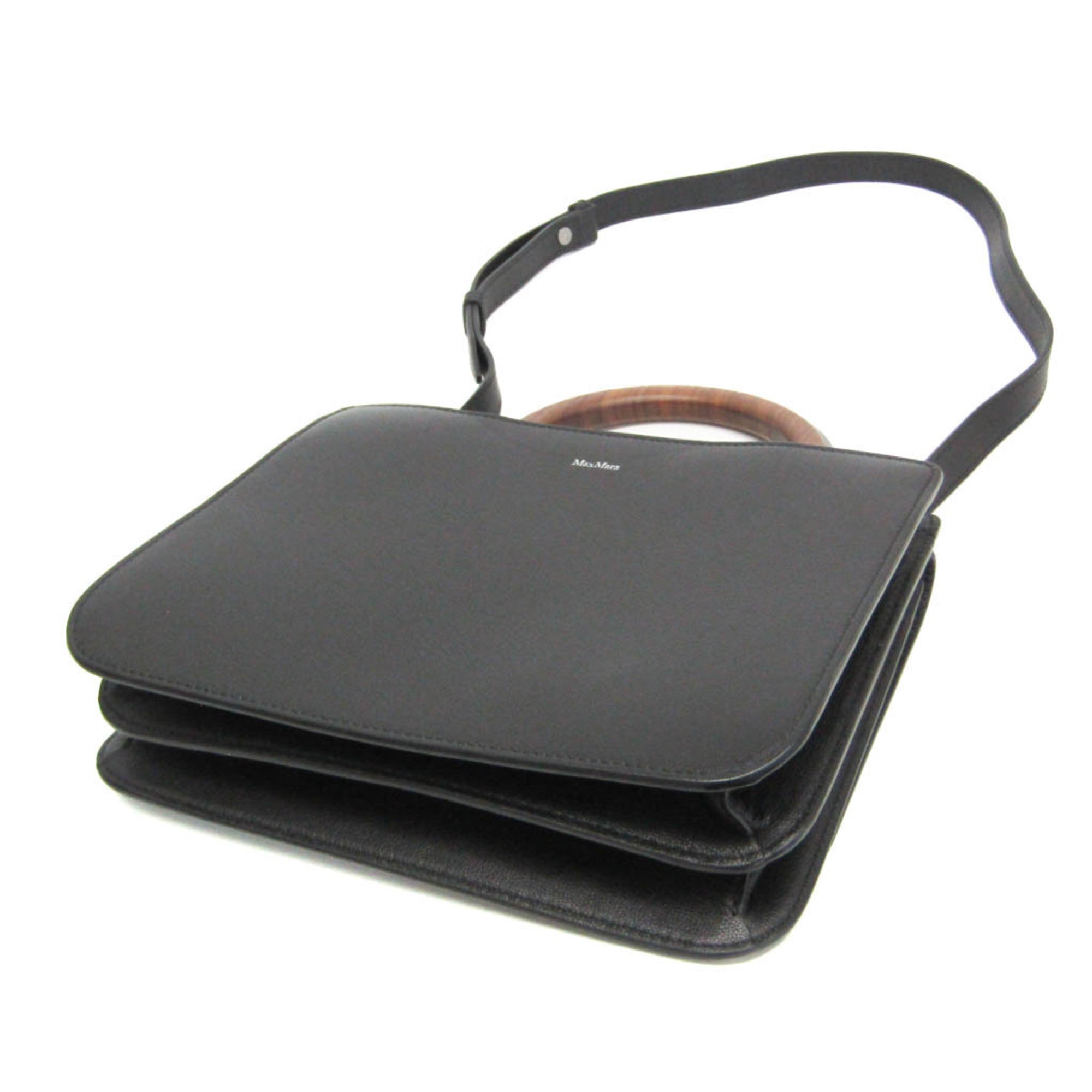 Max Mara Wooden Handle Flap Bag