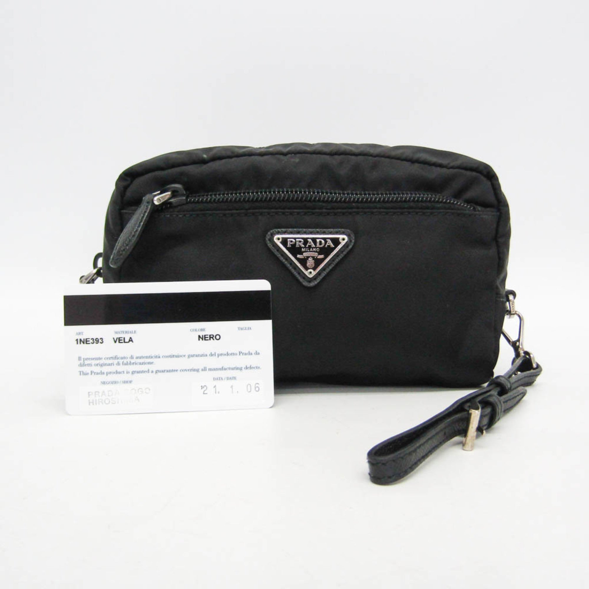 Prada Vela · Leather Pouch