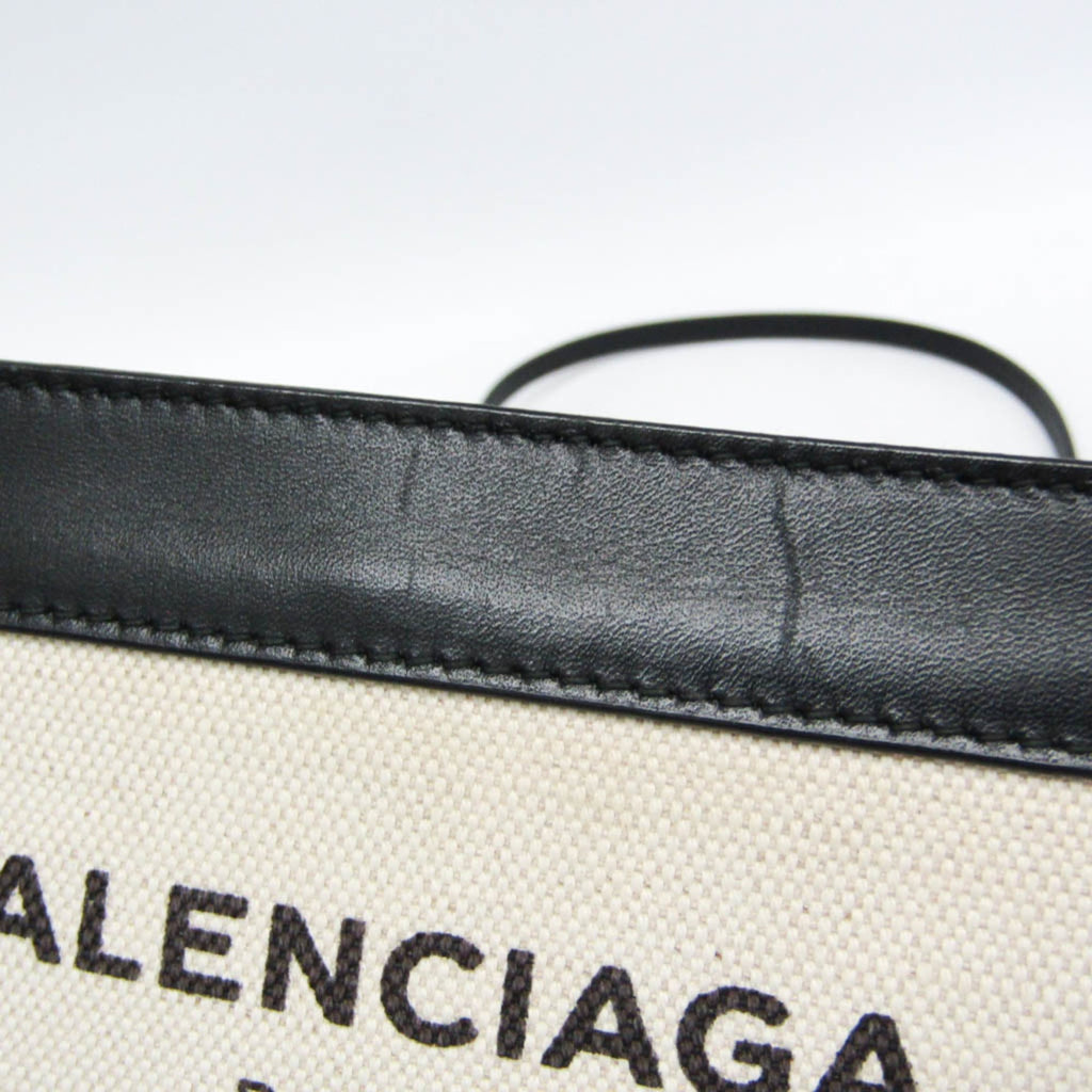 Balenciaga Navy Pochette · Canvas & Leather