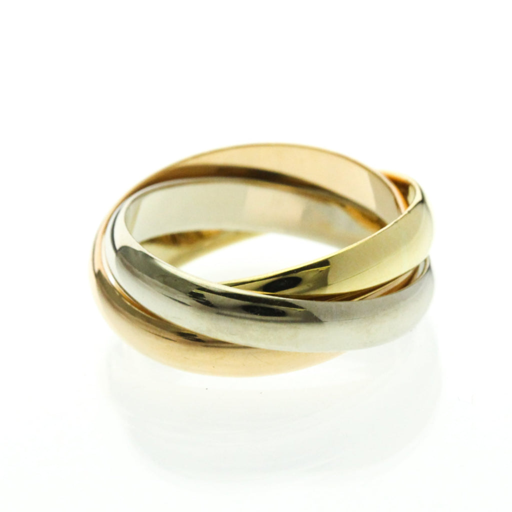 Cartier Trinity · Tri-Gold Band Ring