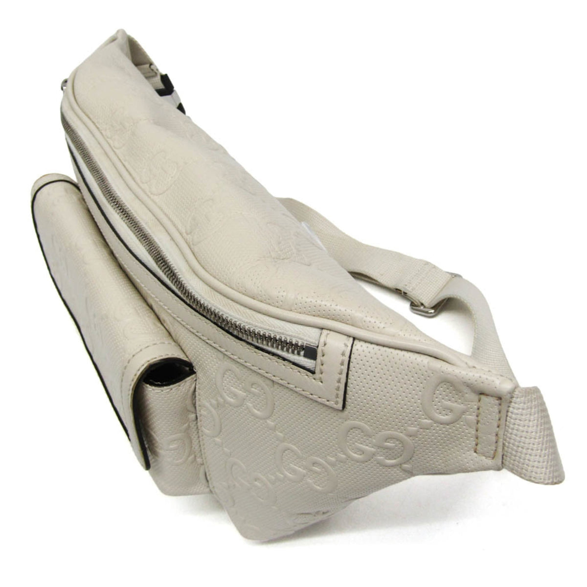 Gucci GG Embossed · Leather Belt Bag