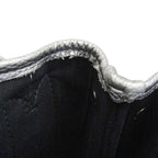Balenciaga Navy Cabas XS · Metallic Leather