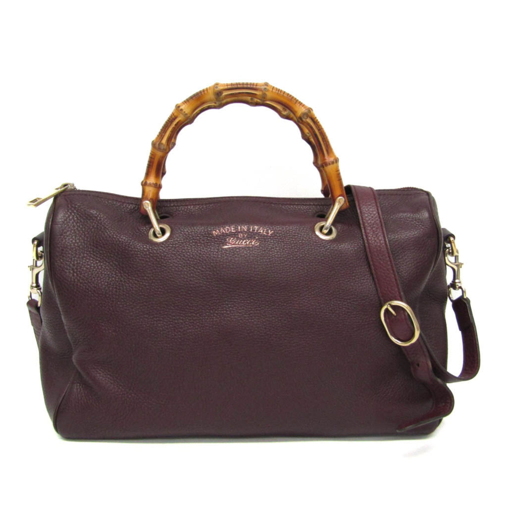 Gucci Bamboo · Leather Handbag