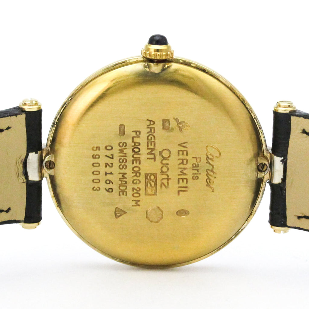 Cartier Must Vendome · Gold Plated · Quartz