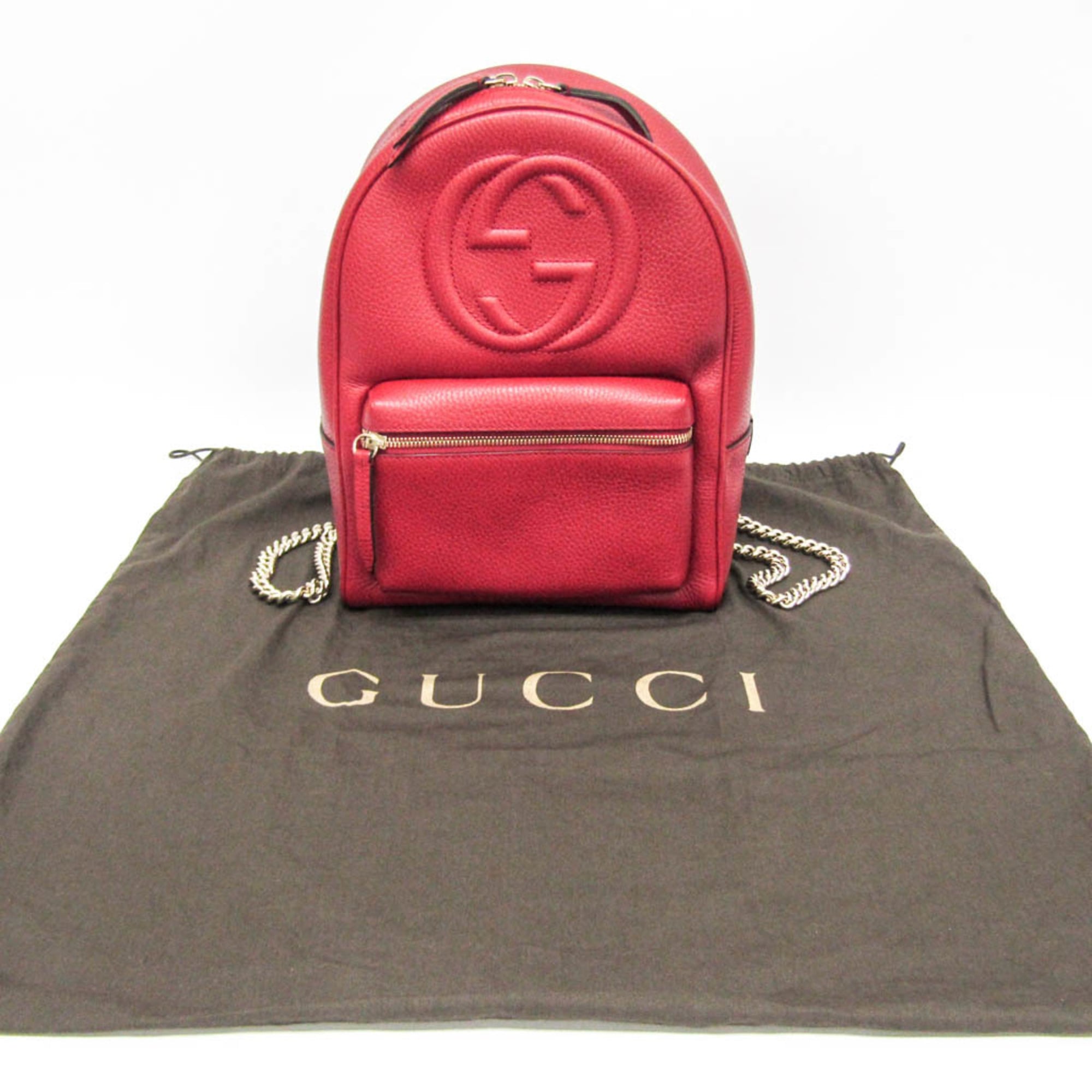 Gucci Soho · Interlocking G · Leather Backpack
